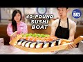 I Made A Giant 40-Pound Sushi Boat For A Mukbang Artist • Tasty