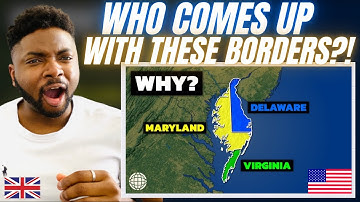 TEN REALLY WEIRD US STATE BORDERS AND WHY THEY EXIST! - Brit Reacts