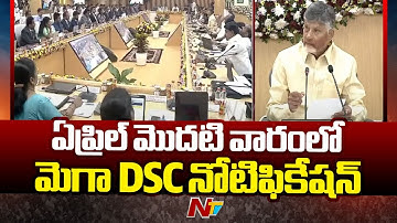 Mega DSC Notification in April 1st Week | CM Chandrababu | NTV