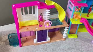 Satisfying with Unboxing barbieland mini Cute Pink Barbie Dreamhouse (BIG SET) | ASMR Toys