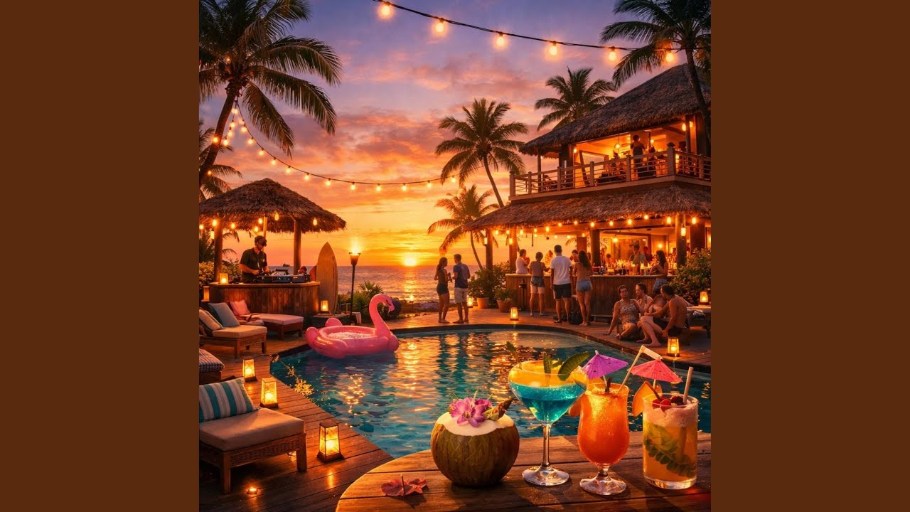 Tropical House Summer Escape Chill Beach Sunset Vibes Poolside Vacation Party Music