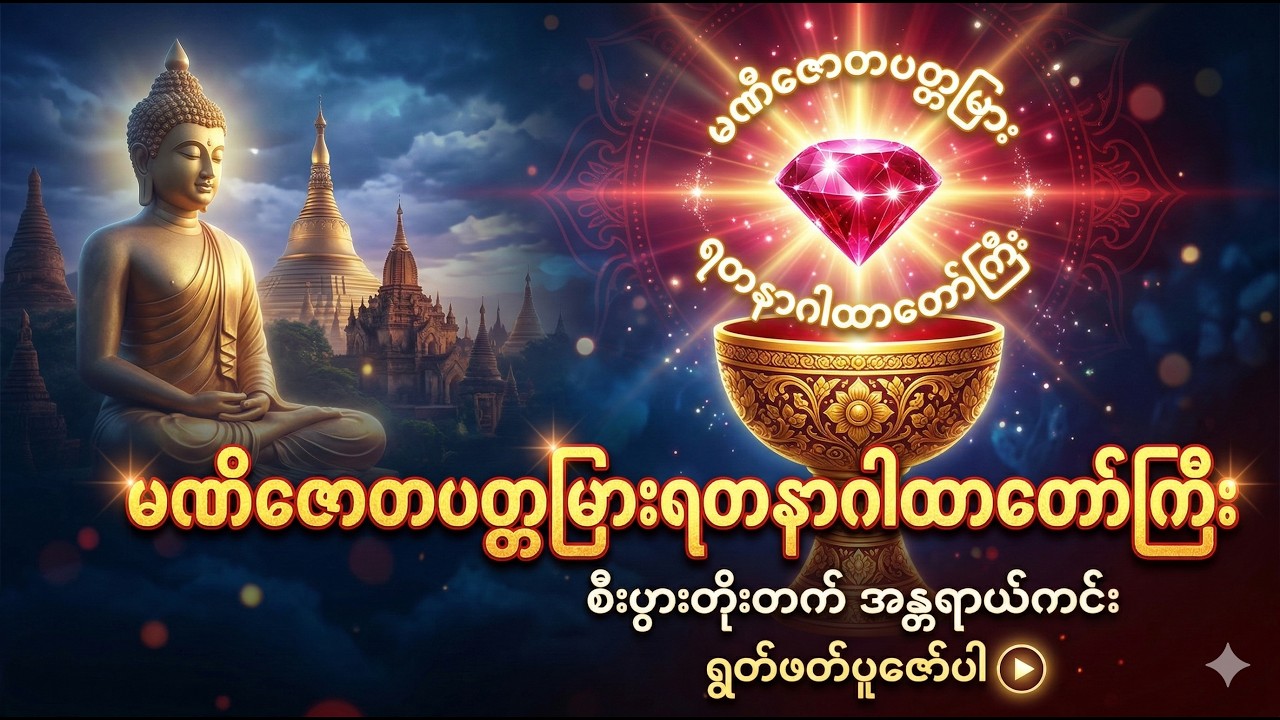 မဏိဇောတပတ္တမြားရတနာဂါထာတော်ကြီး