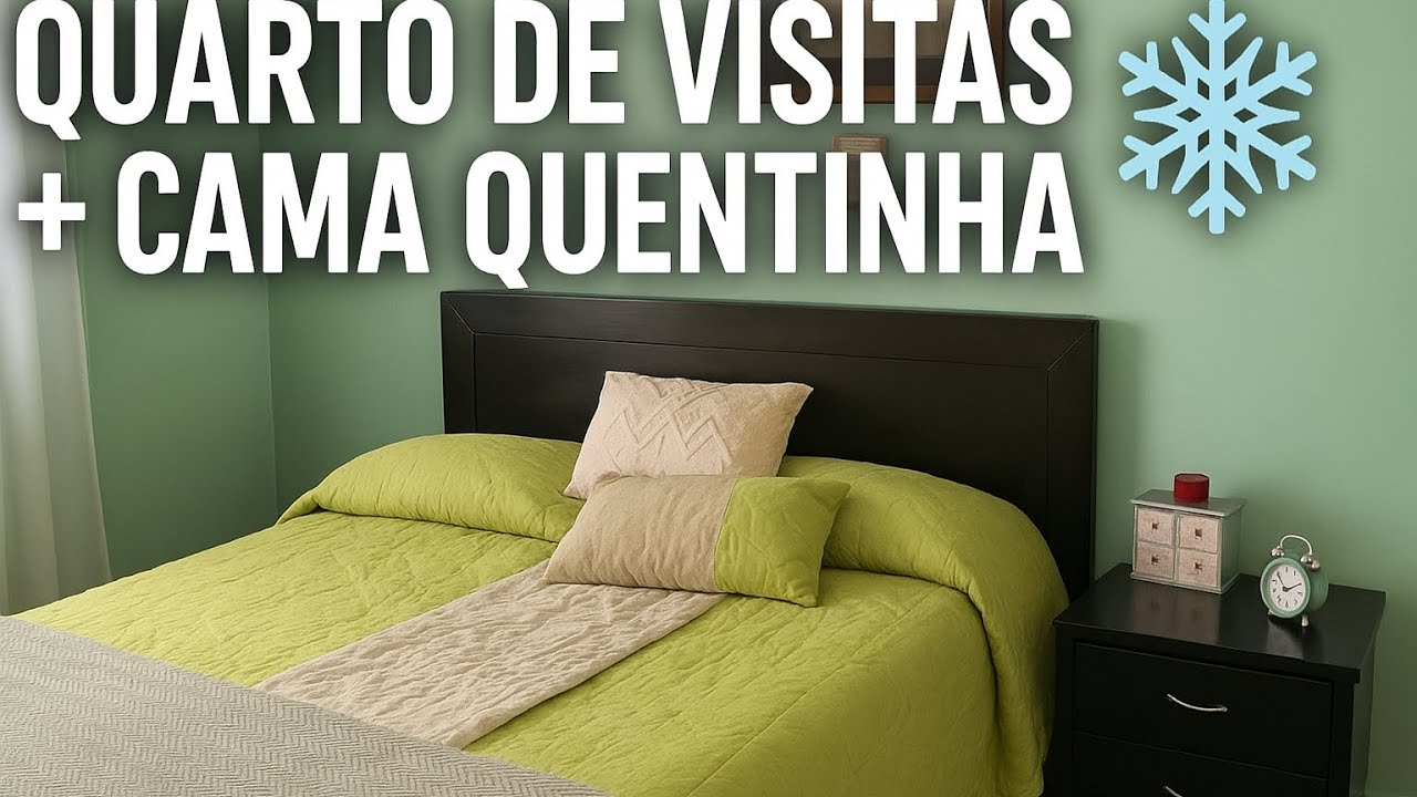 Arrumar o quarto de visitas + cama de inverno aconchegante com Gorete