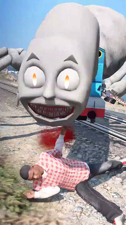 Scary train videos: Bad thomas vs Good Thomas The Train #shorts