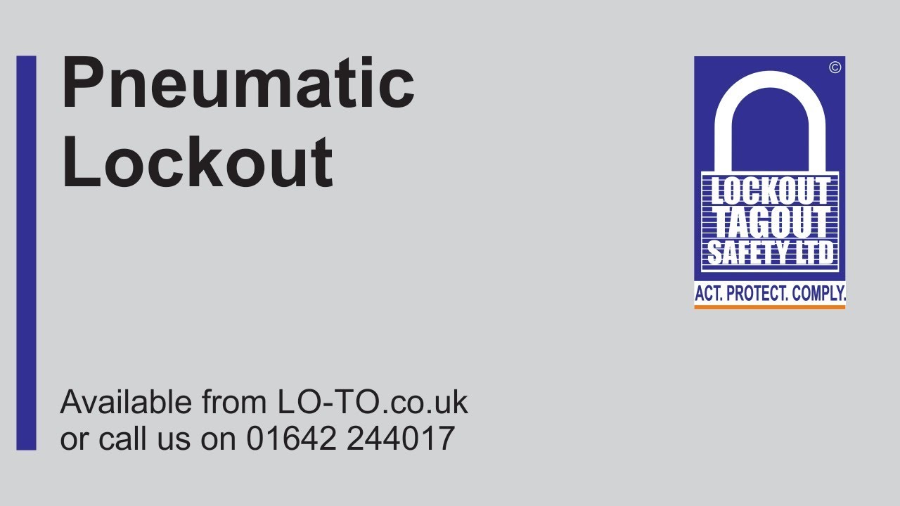 Pneumatic Lockout | Lockout Tagout Safety Ltd - YouTube
