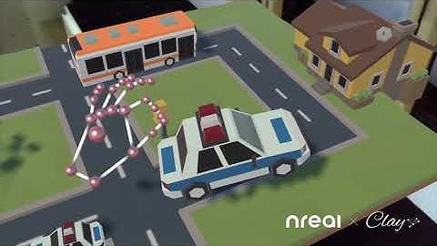 Hand Tracking Experience through Nreal Light with Clay