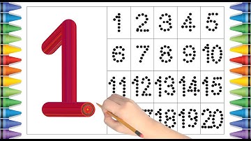 [숫자 놀이] 유아와 아이들을 위한 숫자 1부터 20까지 쓰기 | Write number 1 to 20 | Learn numbers | abcd | a for apple