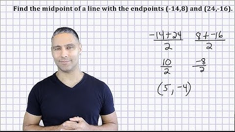 Using The Midpoint Formula