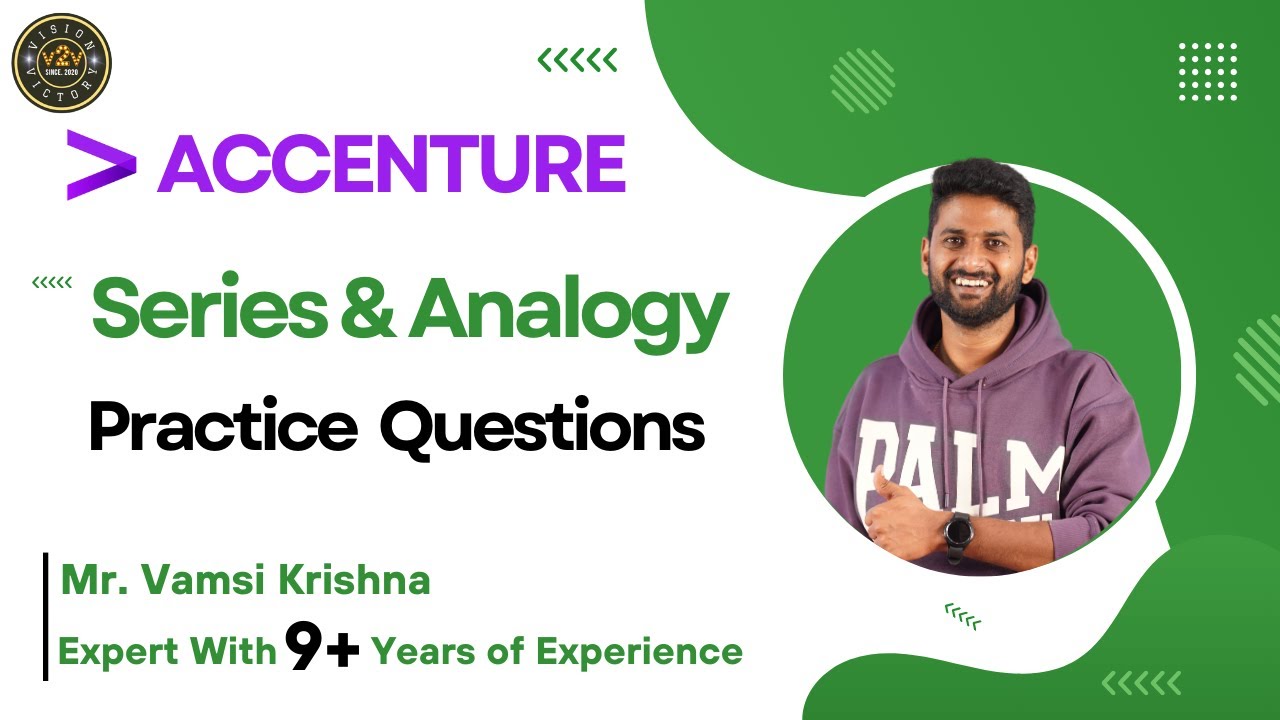 Accenture | Series and Analogy | Concept With Practice Questions | # ...