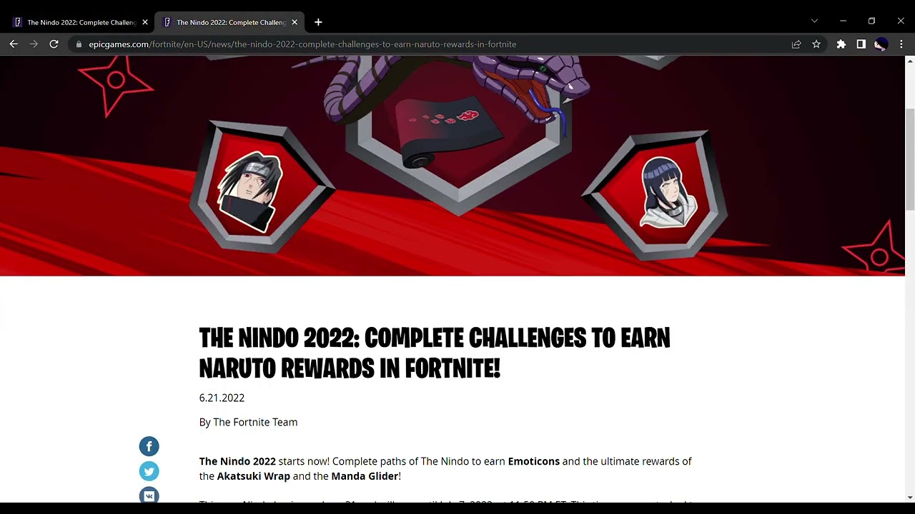 Earn Naruto Emoticons and the Kurama Glider by completing The Nindo :  r/FortNiteBR