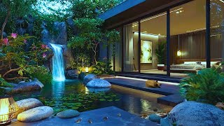 Tranquil Forest Escape | Soothing Waterfall Ambience & Nature Sounds for Focus