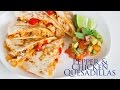 Pepper and Chicken Quesadillas