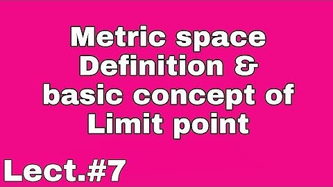 Limit point in Metric space