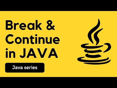 Break & Continue statement in java