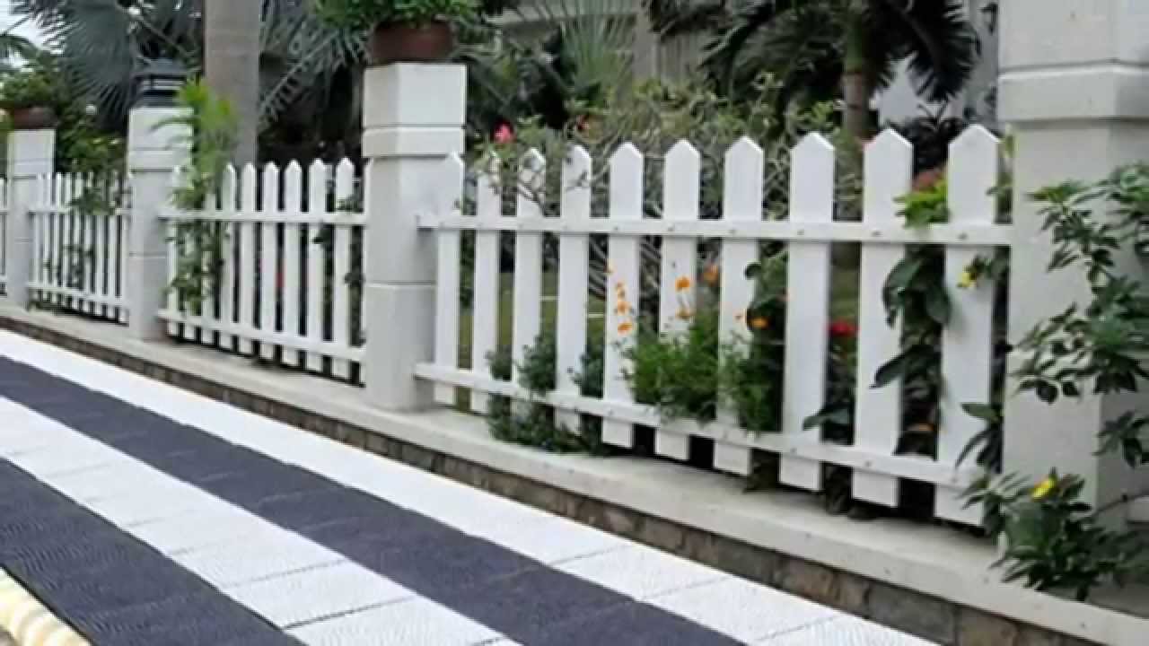 Hàng rào xi măng giả gỗ Smartwood Thái Lan - YouTube