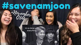 Sisters React to RM being done with everything - HE FACEPALMS SO MANY TIMES + Nov. Q&A