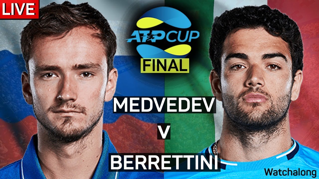 ATP Cup Final 2021 Medvedev v Berrettini Russia v Italy GTL LIVE Tennis Watchalong