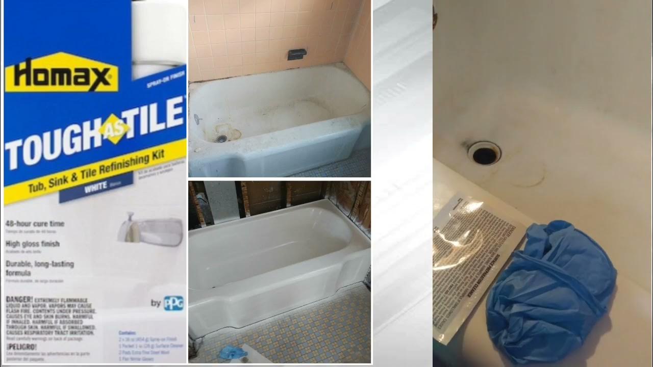 Homax Tough as Tile Tub Sink & Tile Refinishing Kit Application