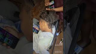 Braids with edge up| Blow out on natural hair @beyoutifulcreations2916