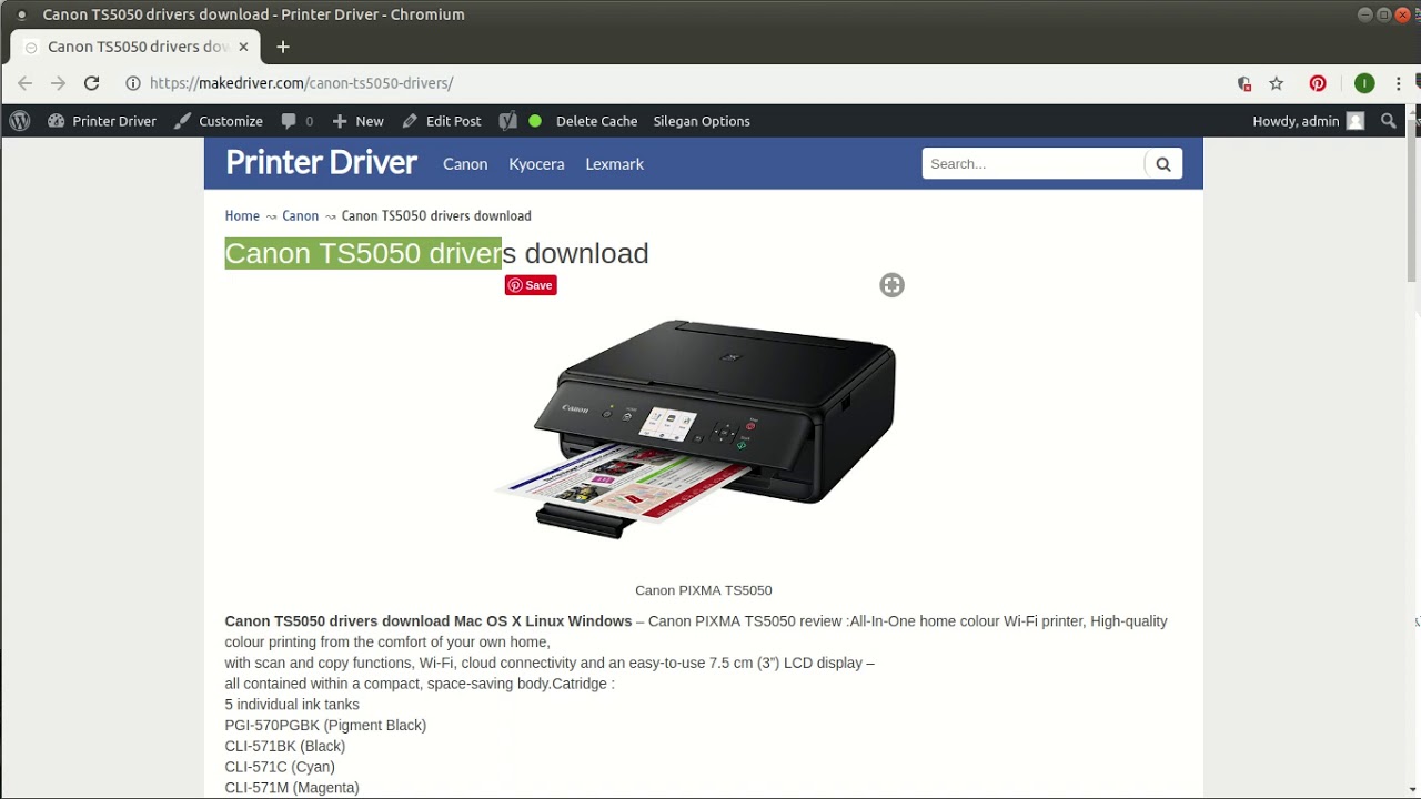 Ambassadør masse opdragelse Canon TS5050 driver | Driver work, Canon, Drivers