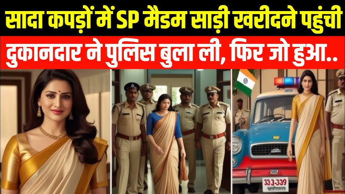 सादा कपड़ों में SP मैडम साड़ी खरीदने पहुंची | दुकानदार ने पुलिस बुला ली फिर  जो Heart Touching Story - YouTube
