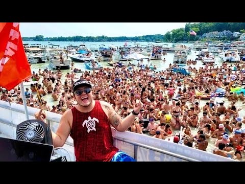 4th Of July 2021 At Lake James Sandbar DJ Double K Live