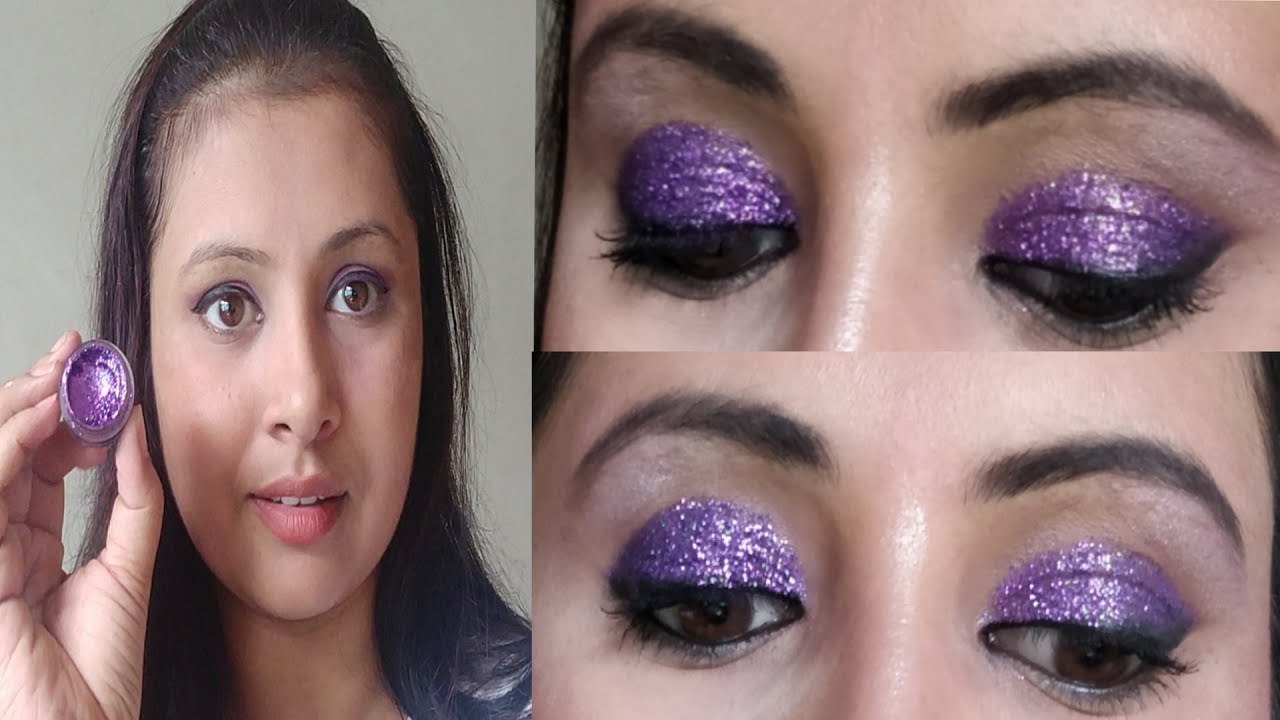 How To Apply Glitter Eyeshadow Like A Pro Hindi Beginners Makeup