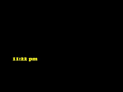 Opening Day. 11:22 PM, The Night Before.