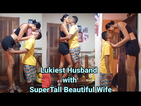 Luckiest Husband with Supertall Beautiful wife | tall woman short man | tall girl short guy