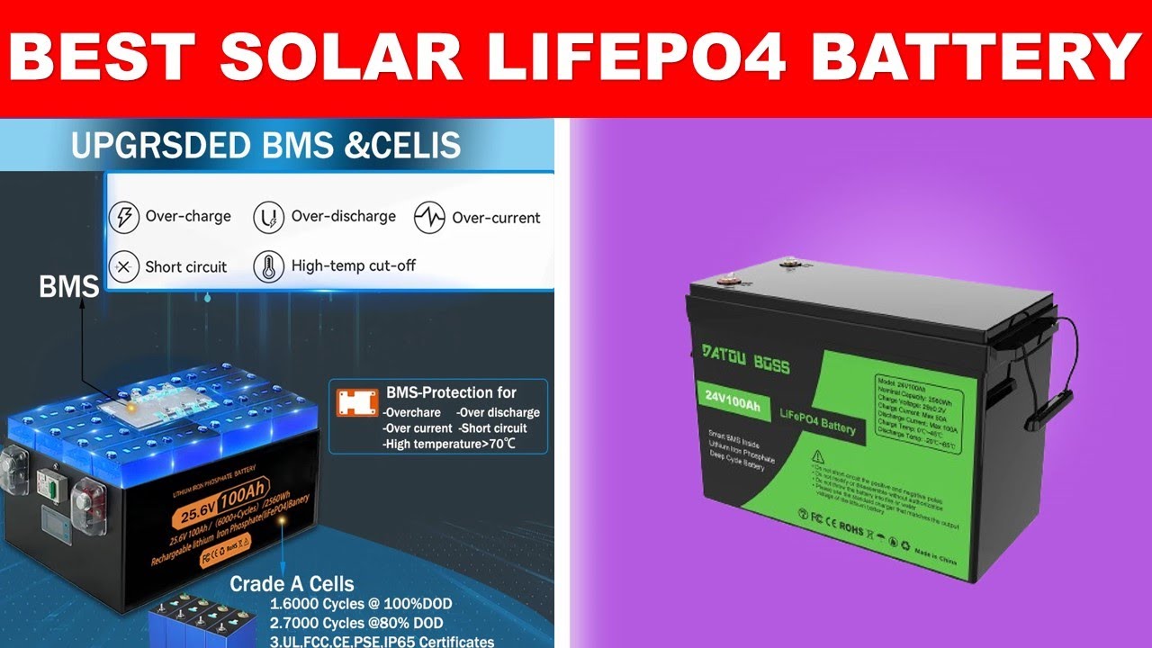 Top 5 Best Solar Lifepo4 Battery in 2025 on AliExpress - YouTube