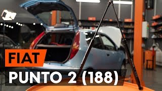 Hur byter man Gasfjäder bagageutrymme FIAT PUNTO (188) - videoguide