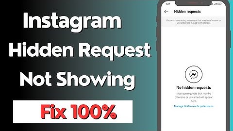 Instagram hidden request not showing | Instagram messages request not showing | vishal k gyan