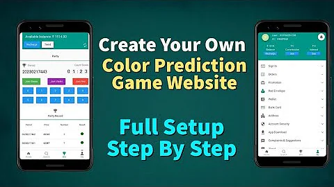 Create own color Prediction website | How to make color prediction website | color prediction script