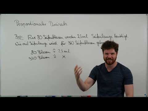 Proportionaler DREISATZ. Seifenblasen Beispiel. Proportionaler Dreisatz einfach erklärt. #Mathe