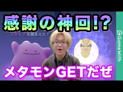 ポケモンgo 感謝の神回 メタモン実装きた やまだが神ってるよ 感謝祭イベント Youtube