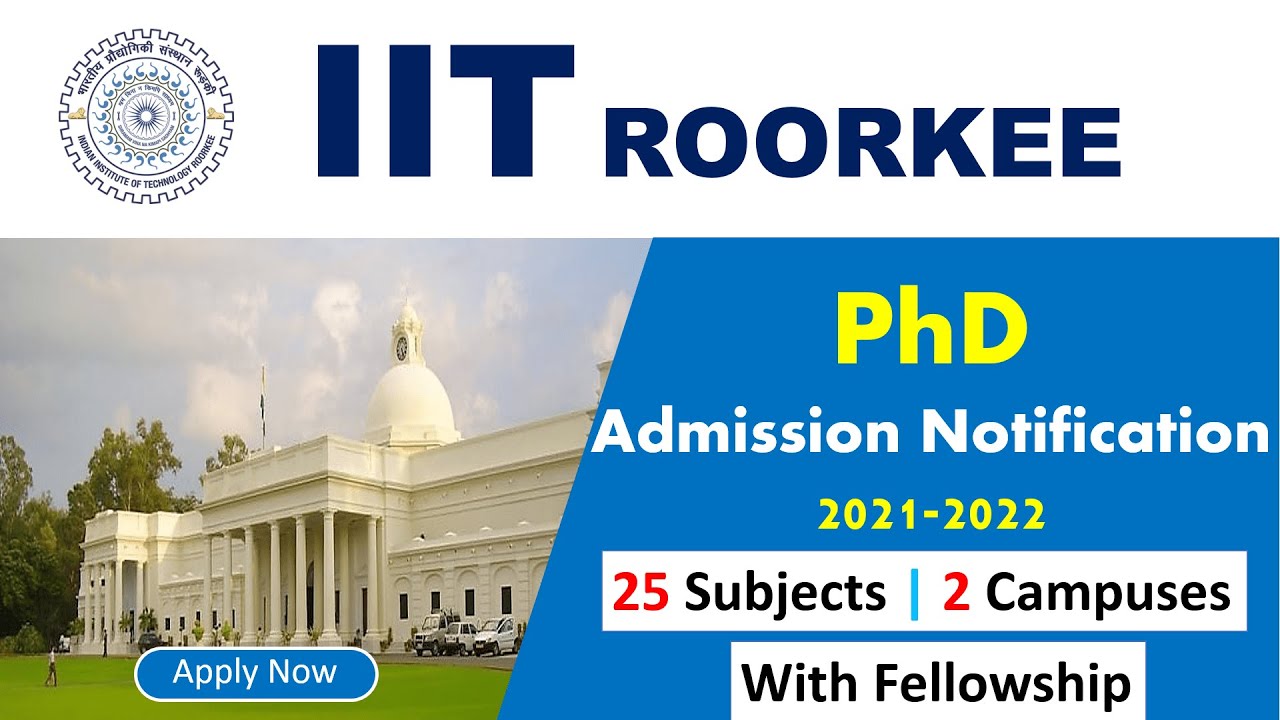 phd courses in iit roorkee