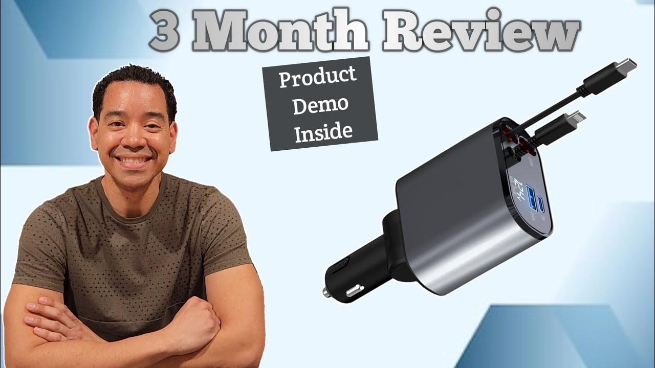 Charge On the Go: Retractable Car Charger Review | 4 in 1 Fast Charger