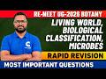 Re-NEET UG 2026 Botany Living World Biological Classification Microbes Rapid Revision Most Important