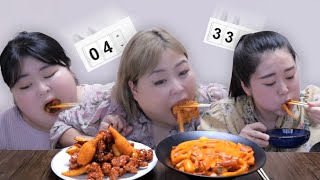 ‍️태리로제떡볶이 + 순살 닭강정 만땅 시간먹방 ROSE TTEOKBOKKI & Chicken gangjeong MUKBANG‍️