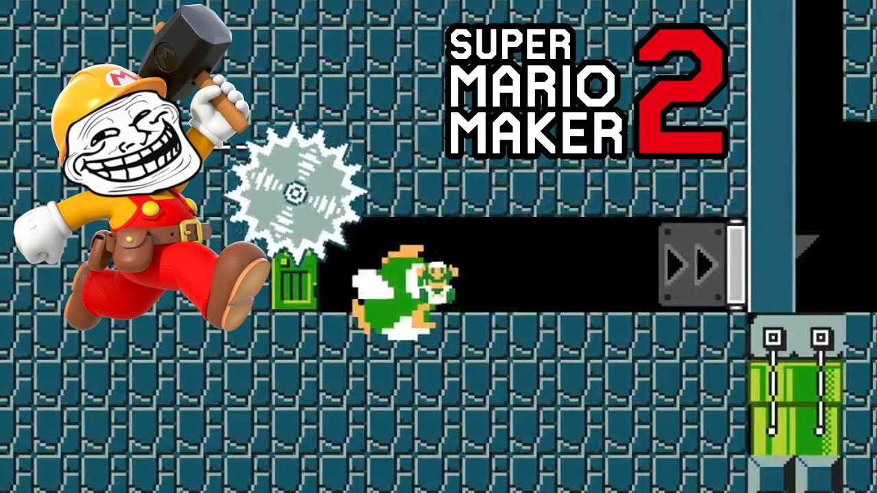 Sometimes it's the Simplest Trolls - Super Mario Maker 2 Troll - Two ...