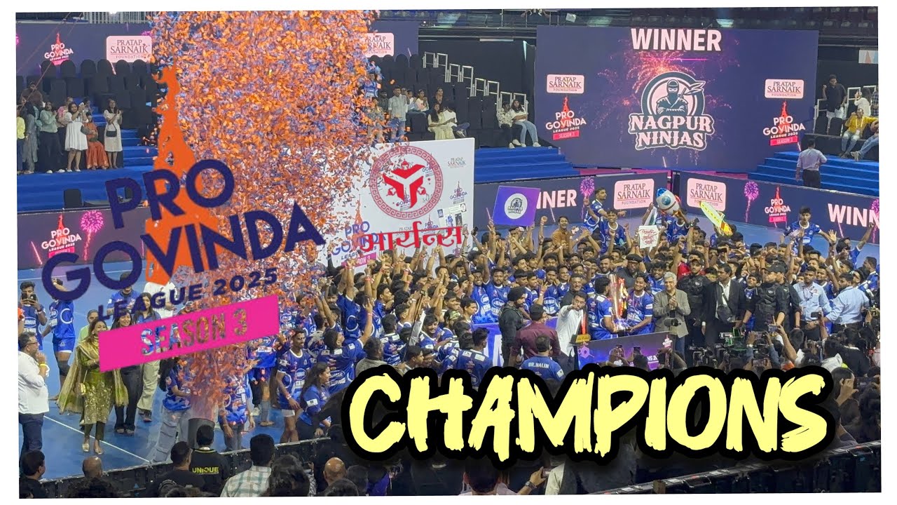 Pro Govinda 2025 CHAMPIONS | Aryans Govinda Pathak | Vlog 75 