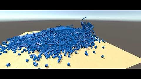 Building demolition experiment #7 (Unity + Physics)