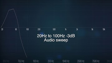 20Hz to 100Hz -3dB Audio sweep