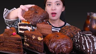 🍫Chocolate pastry and cake😍 [Chocolat pastry & cake, Crepe cake] Mukbang😋