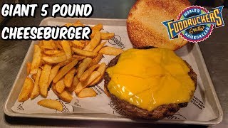 5 Pound Massive Cheeseburger Challenge at Fuddruckers | FreakEating | #NationalCheeseburgerDay
