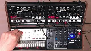 #163 Korg volca kick x2, Korg volca keys, Korg volca mix
