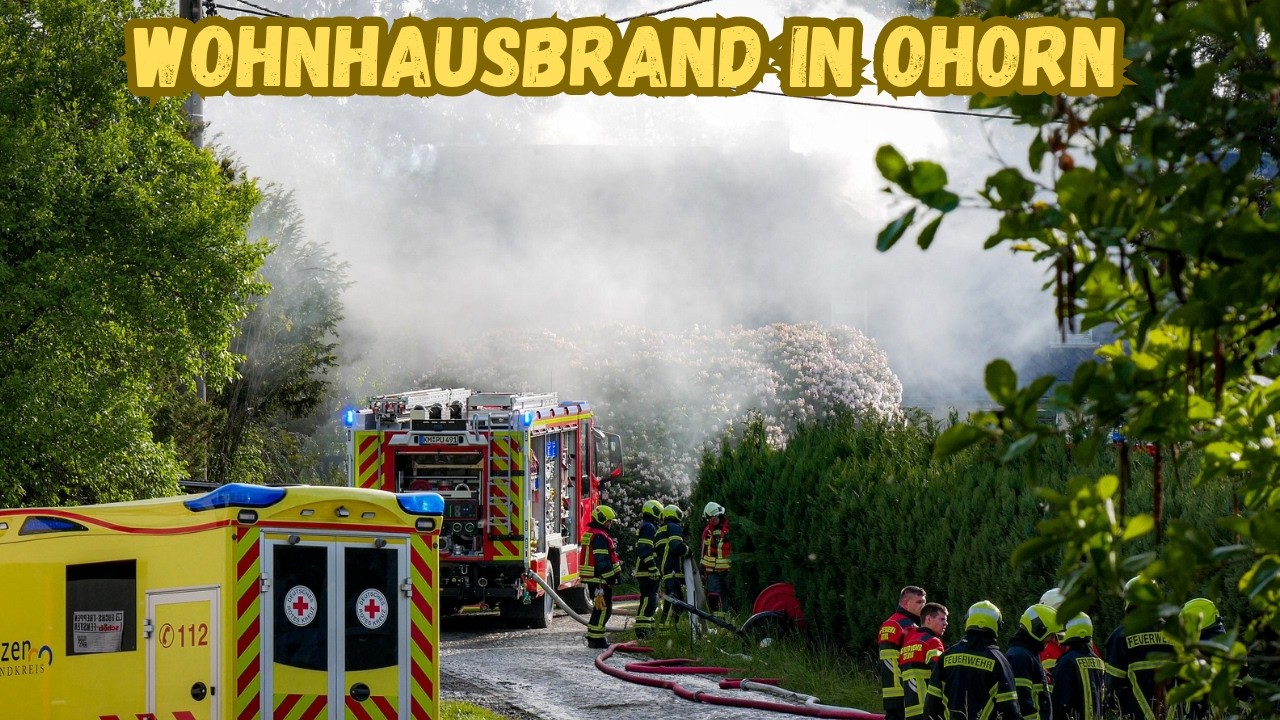 [Sirenenalarm + Einsatzfahrten] Brand Wohnhaus in Ohorn am 14.05.2025