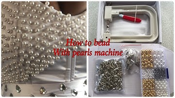 How To Bead With  The Beading Machine And Fix Rhinestones /DIY/ beginners friendly