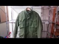 1981年 【M-65】アメリカ軍実物本物フィールドジャケット COAT, COLD WEATHER, MAN'S, FIELD OG-107 SO-SEW STYLES, INC