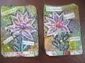 How to make Mixed Media ATC'S-  Sping Flowers/ Artist Trading Cards